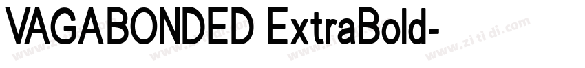 VAGABONDED ExtraBold字体转换